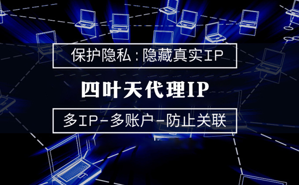 【乳山代理IP】代理服务器的类型有哪些？四叶天代理IP怎么样